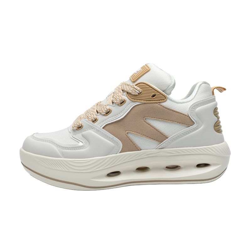 ANGSHAN Cushioning Height Increasing Balance Abrasion Resistant Lightweight Slip Resistant Low top Casual Shoes Unisex