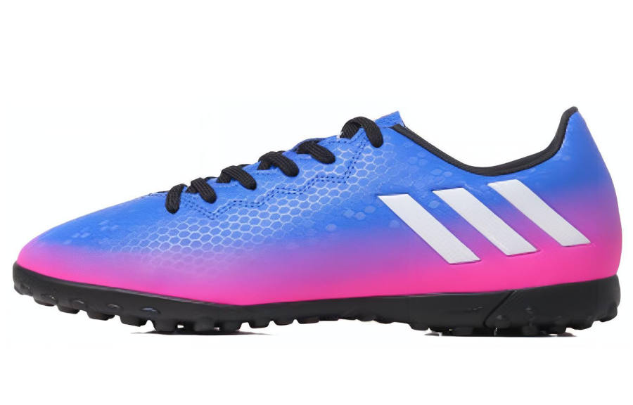 Adidas Adidas TF Turf Abrasion Resistant Slip Resistant Soccer Shoes Men's Blue Pink