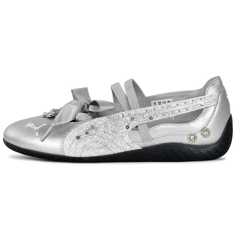 PUMA Speedcat Lightweight Low top Casual Shoes Women's Silver White