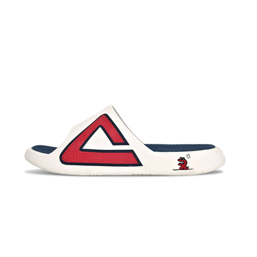 PEAK Tai Ji1.0 Quiet Odor Resistant Slide Slippers Unisex Ecru Blue Red