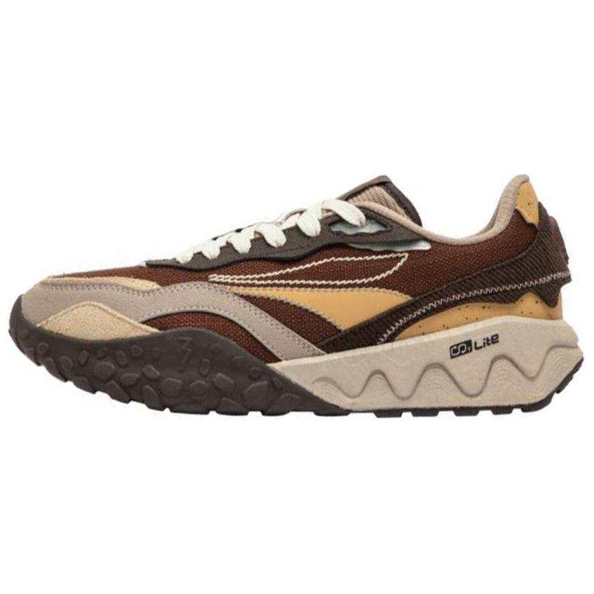 361° Crispy Cake 2 Slip Resistant Abrasion Resistant Low top Chunky Sneakers Men's Brown