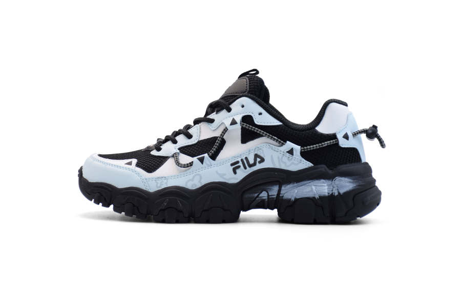 FILA Cat Claw Slip Resistant Abrasion Resistant Low top Casual Shoes Unisex Black Blue