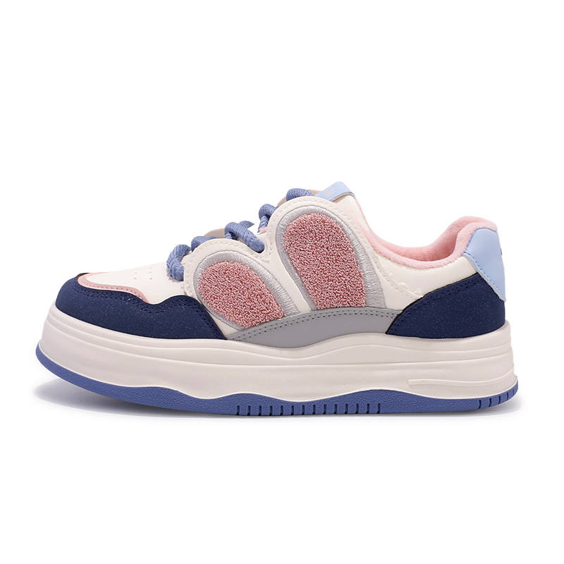 JIONGSEN Cushioning Slip Resistant Abrasion Resistant Low top Casual Shoes Women's Beige Pink
