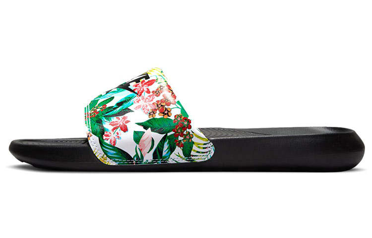 Nike Nike Victori One Flowers Stylish Sports Slippers Black Women's