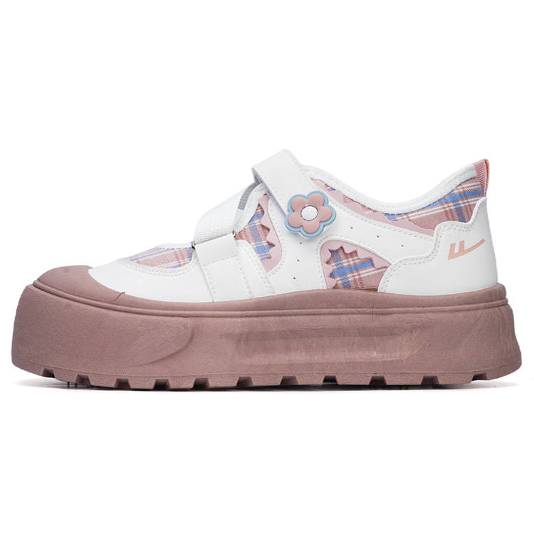WARRIOR Abrasion Resistant, Lightweight Coverage Low top Casual Shoes Women's White Pink