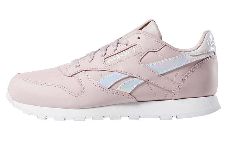 Reebok Classic Leather Low Running Shoes Pink Women's