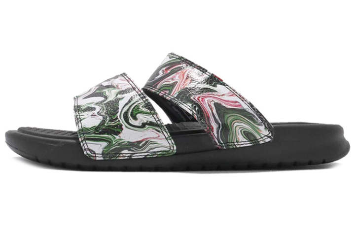 Nike Nike Benassi Duo Ultra Slide 'Black Green Pink' Women's