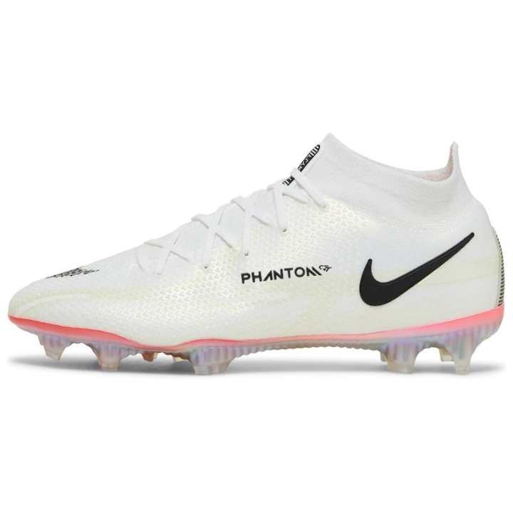 Nike Nike Phantom GT2 Slip Resistant Abrasion Resistant Slip Resistant Abrasion Resistant Soccer Shoes Unisex White