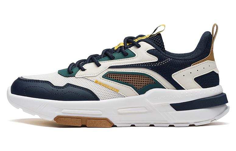 361° Versatile Slip Resistant Abrasion Resistant Low top Casual Shoes Men's White Blue Green