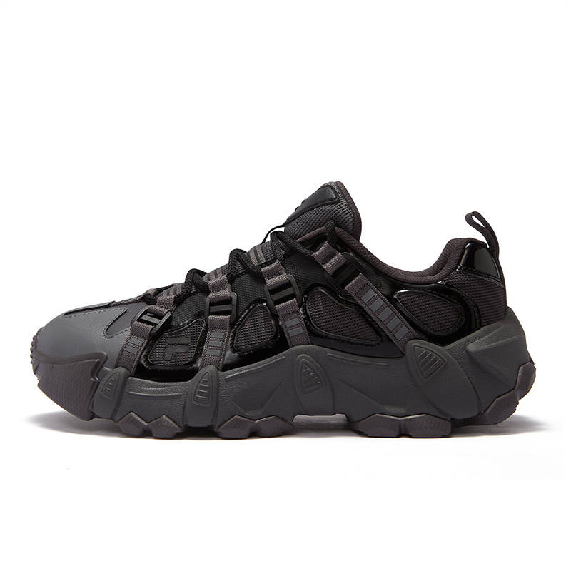 FILA FUSION EXOCET Mountains Shoes Abrasion Resistant Low top Casual Shoes Men's Black Gray