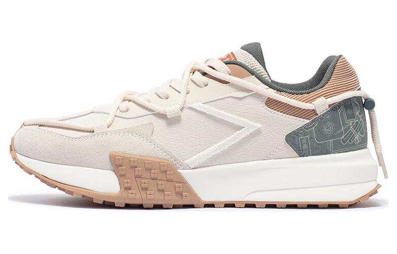 361° Abrasion Resistant Breathable Abrasion Resistant Breathable Low top Casual Shoes Men's Beige Gray