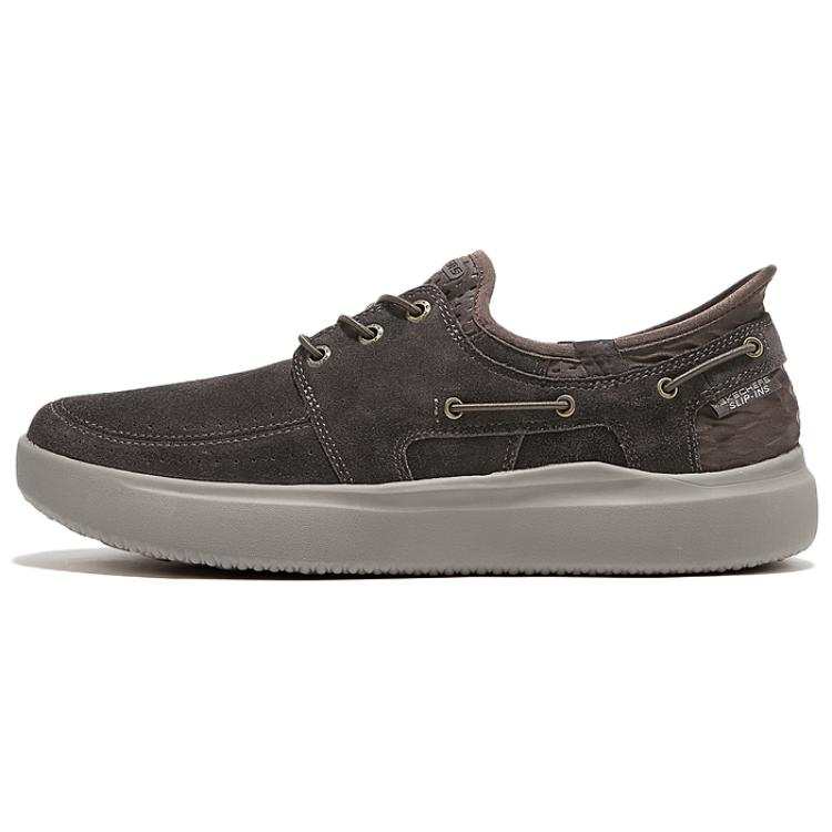 Skechers Slip Ins Abrasion Resistant Low top Casual Shoes Men's Umber