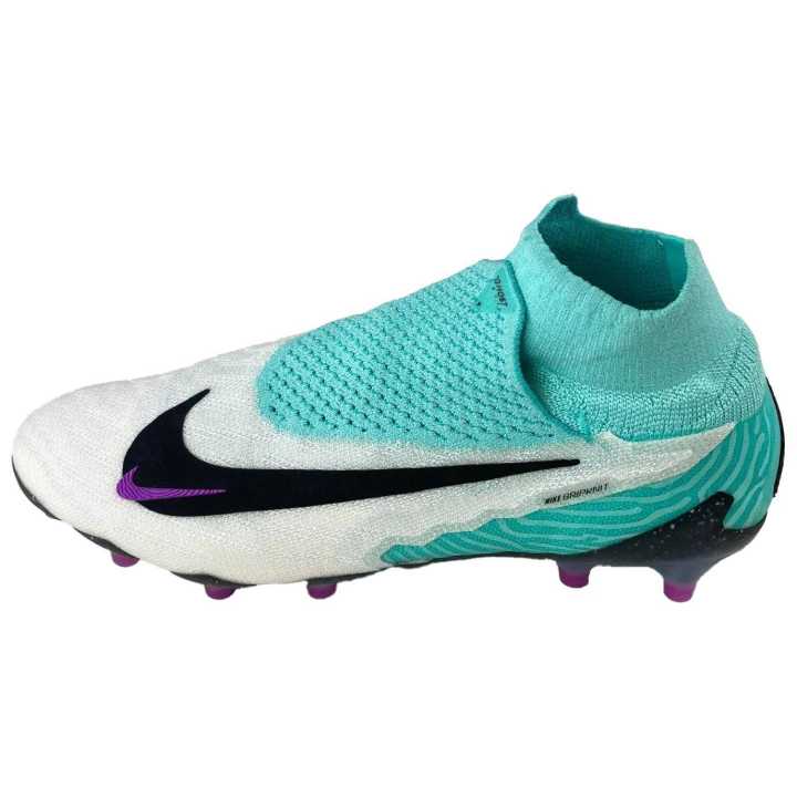 Nike Nike Phantom GX Elite AG Artificial Ground Slip Resistant Abrasion Resistant Soccer Shoes Men's White Blue