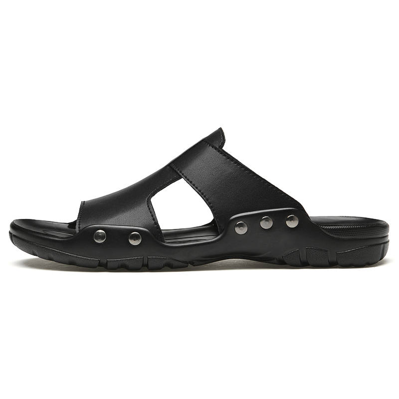 PAIBLOKS Cushioning Quick Dry Slip Resistant Abrasion Resistant Quiet Slide Slippers Men's