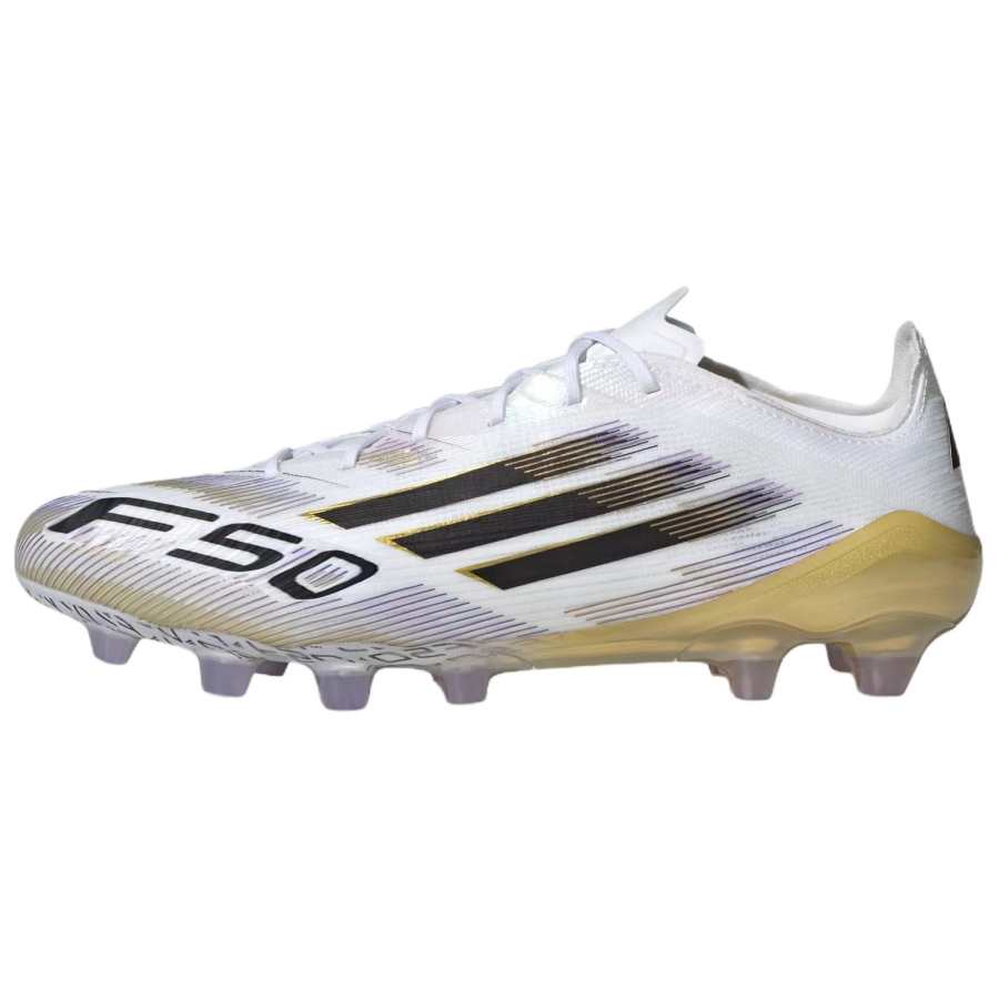 Adidas Adidas F50 ELITE Comfortable And Lightweight HG Hard Ground Abrasion Resistant Soccer Shoes Unisex White Black