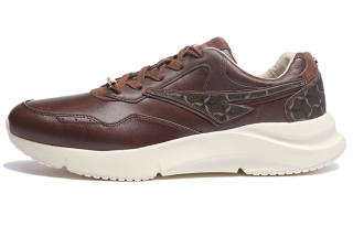 LI-NING 1990 Li Ning Commute Collection Leather Cushioning Slip Resistant Abrasion Resistant Low top Sports Casual Shoes Men's