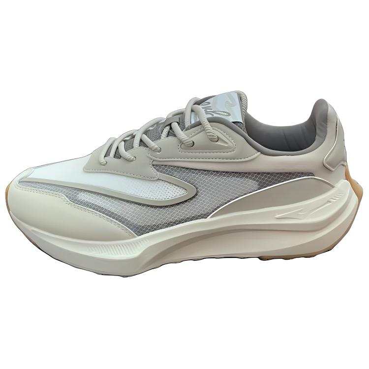 Erke Mesh Slip Resistant And Breathable Slip Resistant And Breathable Low top Casual Shoes Men's White Gray