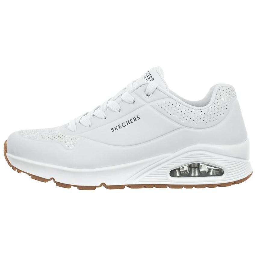 Skechers Uno Synthetic Leather Low top Casual Shoes Men's White