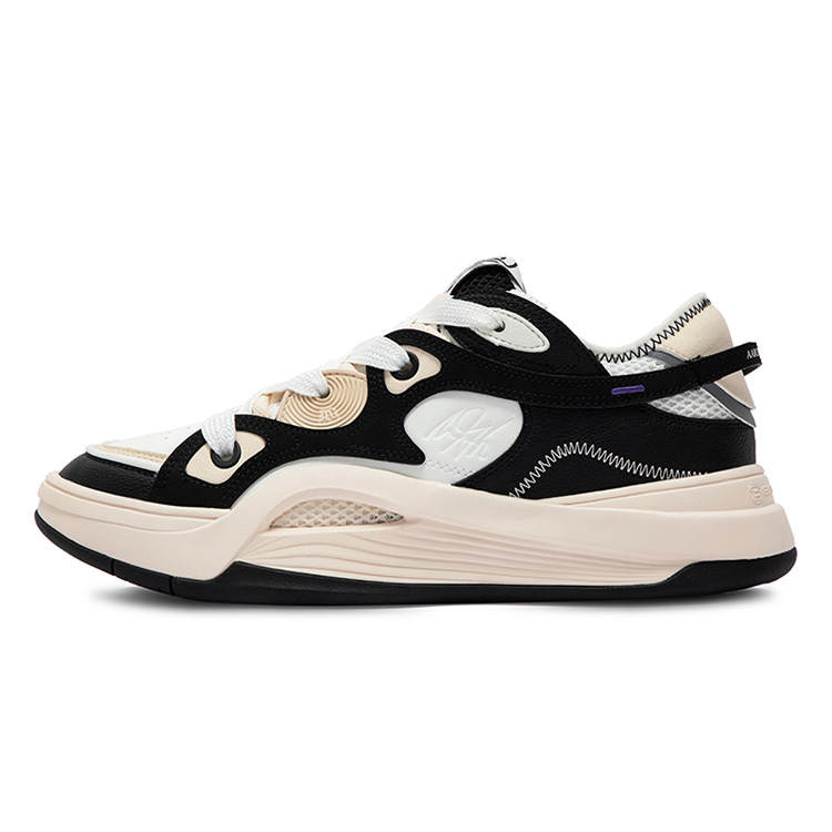 361° AG Chao Ge 2 Yin Yang Slip Resistant Abrasion Resistant Low top Casual Shoes Unisex White Black