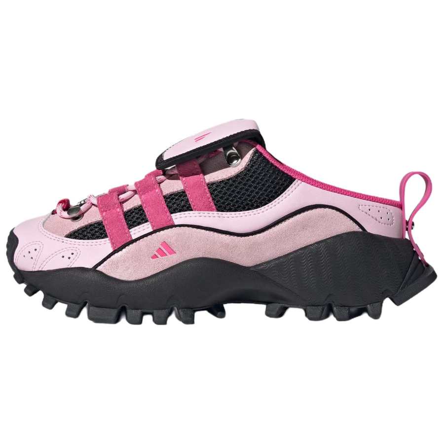 Adidas Adidas SEEULATER MULE Fabric Slip Resistant Abrasion Resistant Low top Casual Shoes Women's Black Pink