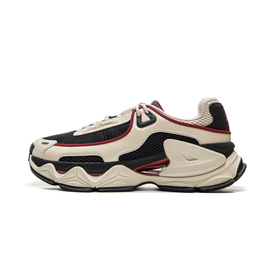 Li-Ning MEDM x Li Ning Abrasion Resistant Slip Resistant Low top Casual Shoes Men's Beige Black