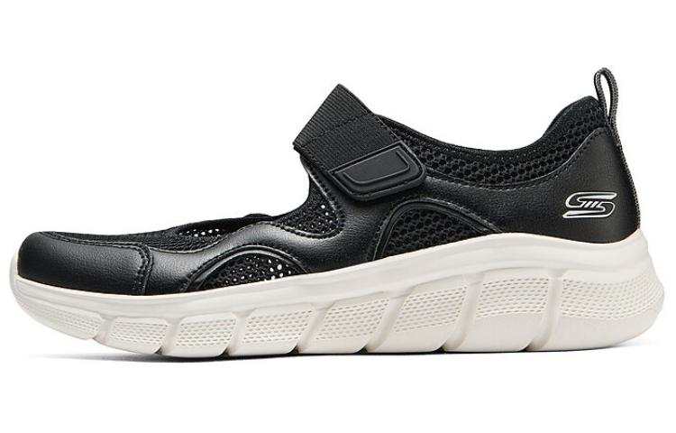 Skechers BOBS B FLEX Spert Mesh, Textile, Synthetic Leather Low top Casual Shoes Women's Black
