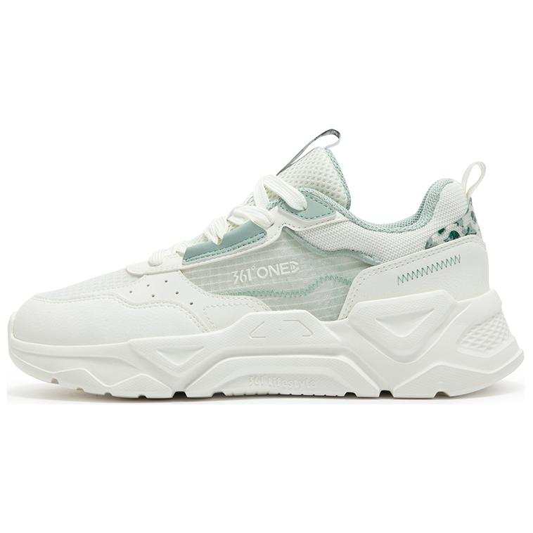 361° Comfortable And Breathable Cushioning, Wear Resistant Low top Casual Shoes Women's White Green
