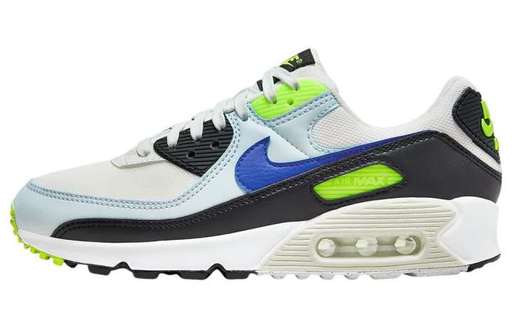 Nike Nike Air Max 90 White Blue Tint Volt Women's