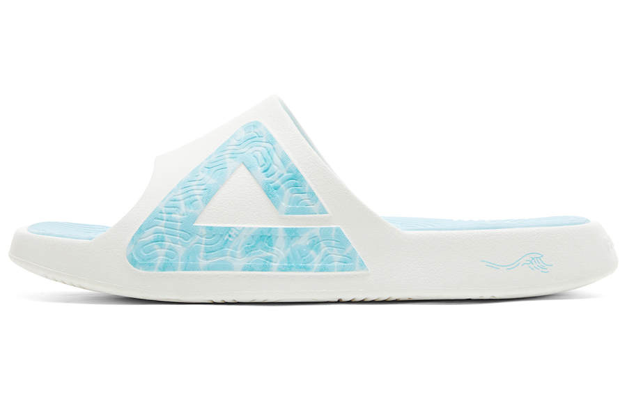PEAK PEAK Slide Slippers Men's Milk White Light Blue
