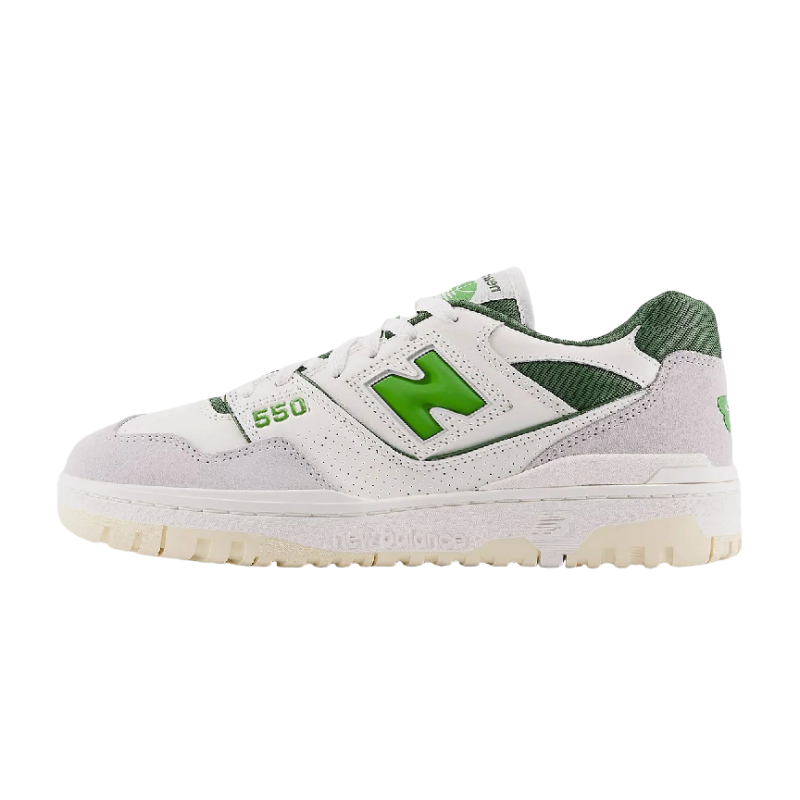 New Balance New Balance NB 550 Abrasion Resistant Abrasion Resistant Low top Casual Shoes Unisex White Green