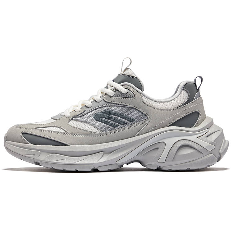 Erke Dongsheng 2.0 Low top Casual Shoes Men's Microcrystal White Light Gray