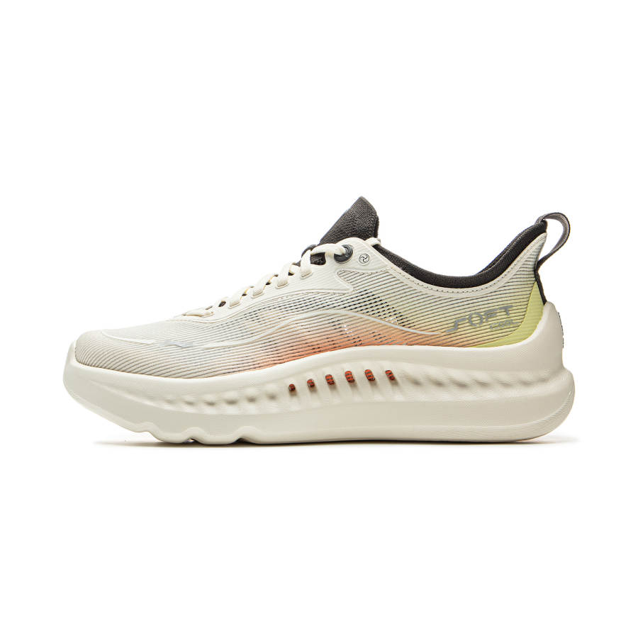 Li-Ning Li Ning SOFT COOL 2 TPU Breathable Low top Casual Shoes Men's White Yellow Orange