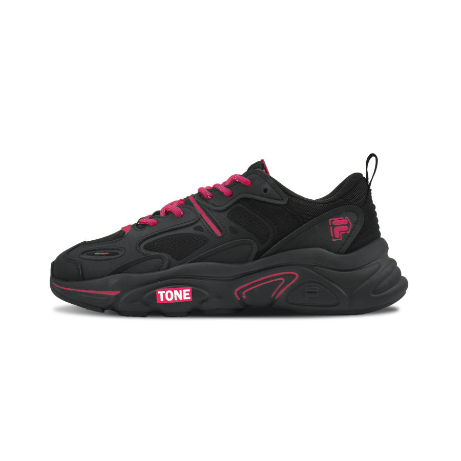 FILA Mars 2 Mars 2.0 Midnight Burning Crimson Abrasion Resistant Lightweight Height Increasing Low top Casual Shoes