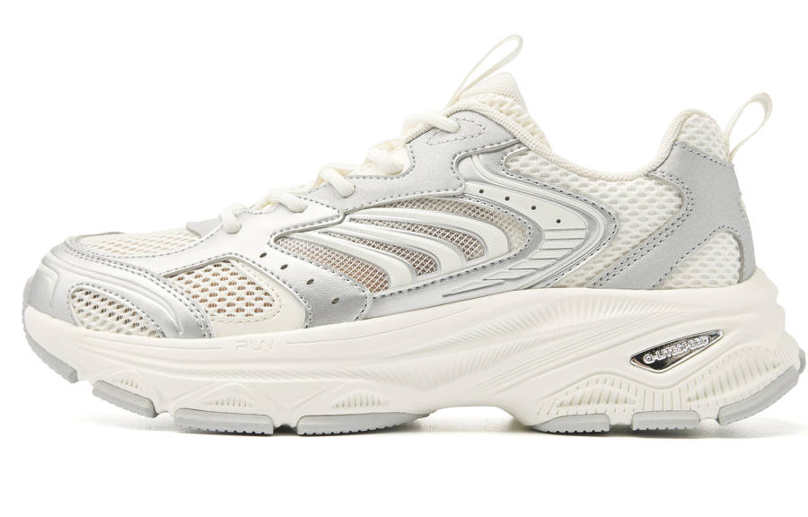 QIAODAN Low top Casual Shoes Women's White Silver