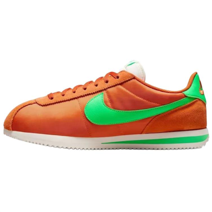 Nike Nike Cortez Textile Casual Shoes Unisex Orange Green