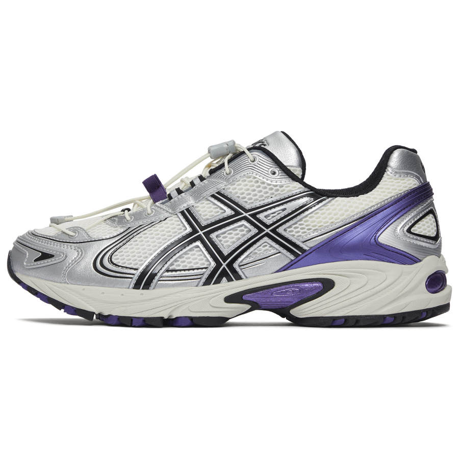 ASICS Gel Kahana TR V4 Cushioning, Wear Resistant Low top Casual Shoes Unisex Silver White Purple