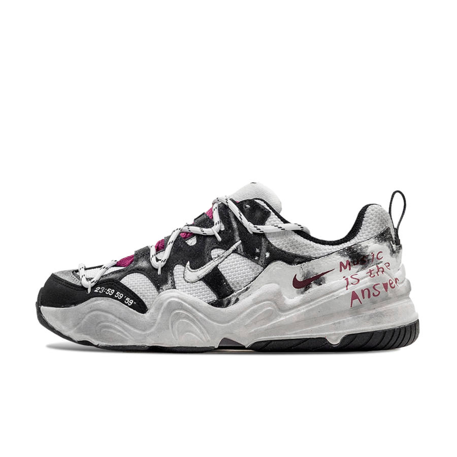 Nike Nike Tech Hera Freedom Panda, Xia Yin Low top Casual Shoes Men's Gray Pink