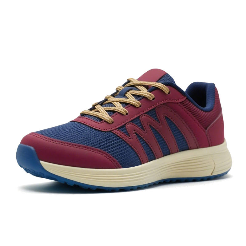 Snow Know The Answer (SKTA) Snow Know The Answer SKTA Wear resistant And Lightweight Low top Casual Shoes Men's Burgundy Blue