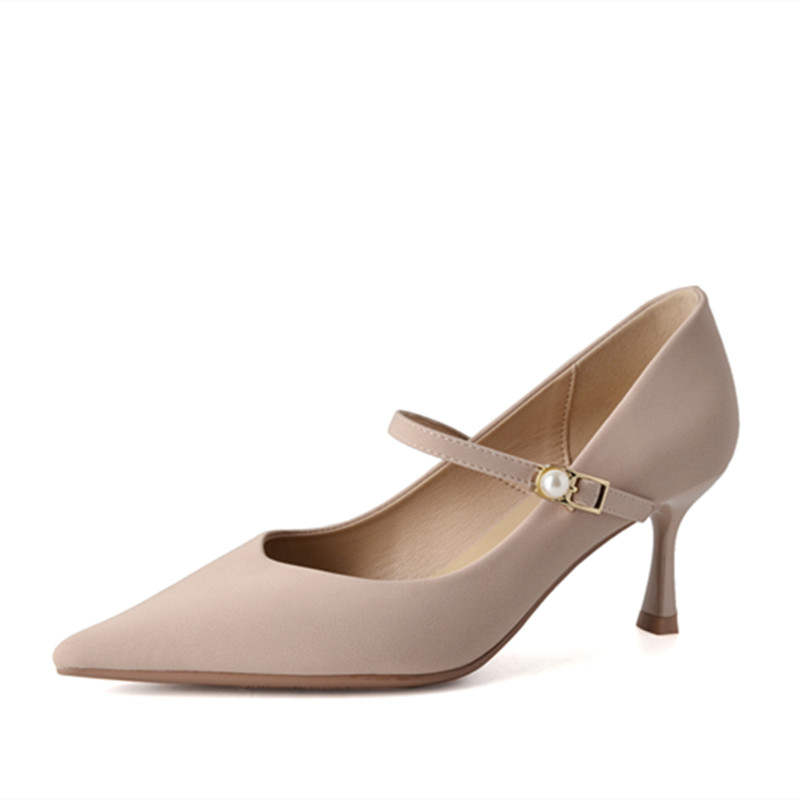 TATAYA High Heels Women's Apricot & Burgundy