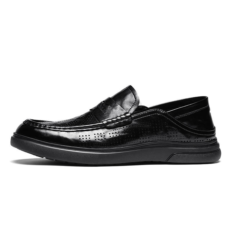 G.N.SHIJIA Men's Casual Shoes Men's Low Top Black/Brown