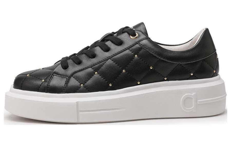 ZRO Top Grain Cow Leather Low top Skateboard Shoes 4.8cm Women's