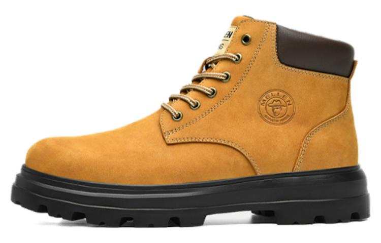 MELLEN MELLEN Combat Boots Men's Yellow/Brown/Black