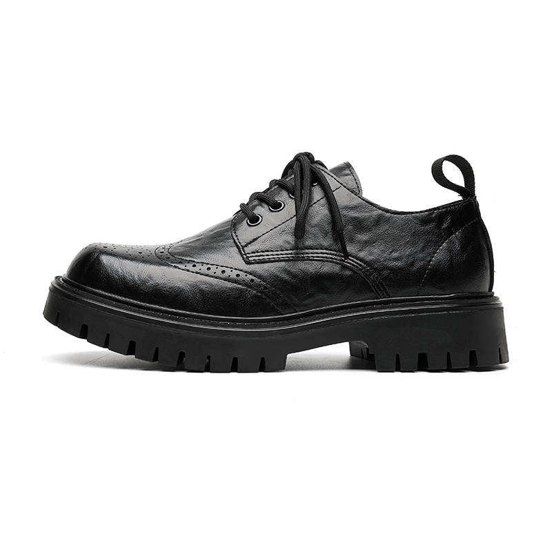 PINYI PINYI Microfiber Leather Casual Shoes Men's Black