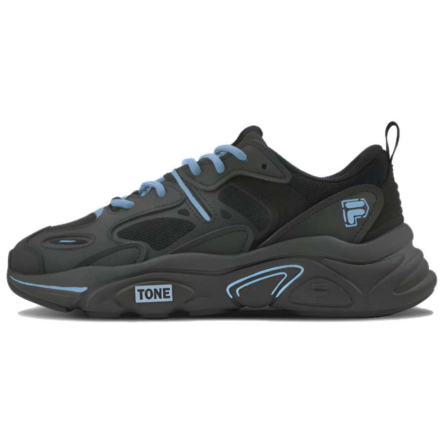 FILA Mars 2 Mars 2.0 Height Increasing Abrasion Resistant Lightweight Low top Casual Shoes Women's Autumn Wave Blue