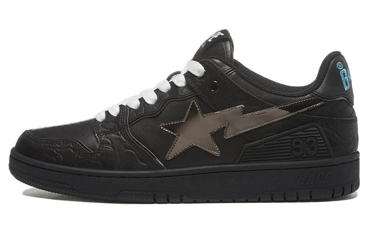A BATHING APE BAPE A BATHING APE Bape SK8 Sta Black Silver
