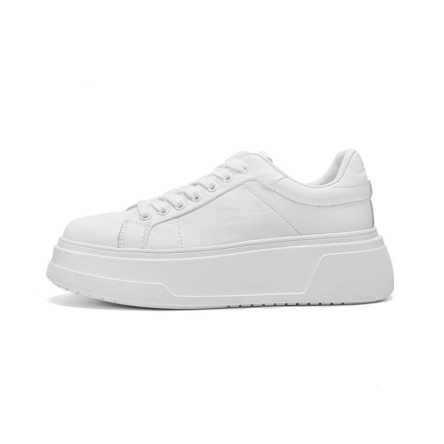 MUX Cow Leather Low top Skateboard Shoes Women's White