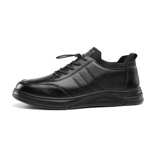 SEPTWOLVES Top Grain Cow Leather Slip Resistant Height Increasing Low top Genuine Leather Casual Shoes Men's HD