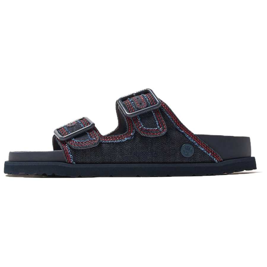 Birkenstock Slip Resistant Slide Slippers Unisex Black Red
