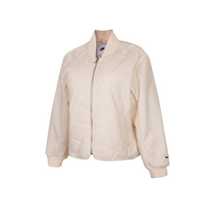 Nike Nike Puffer Jackets Women's Beige Stand Collar Moderate