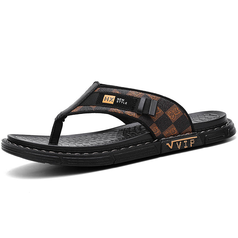 CAOZE Odor Resistant Abrasion Resistant Slip Resistant Flip Flops Men's